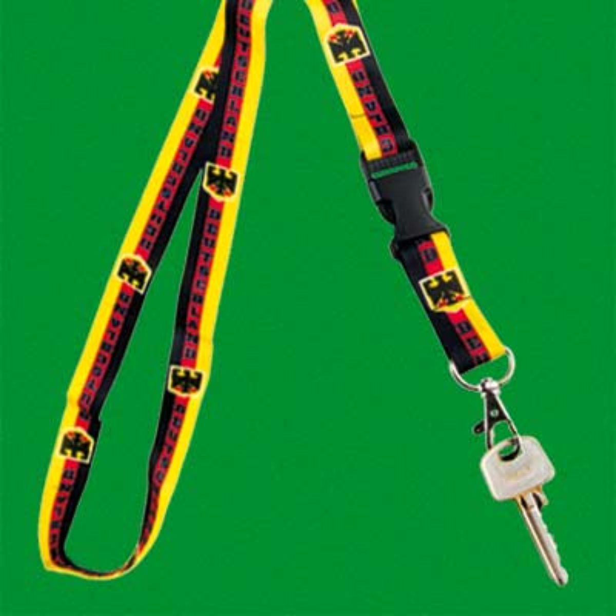Schluesselband-mit-Karabiner-Deutschland Anhänger