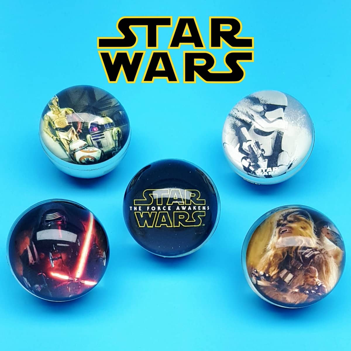 Zwei Star-Wars-Flummis im Set