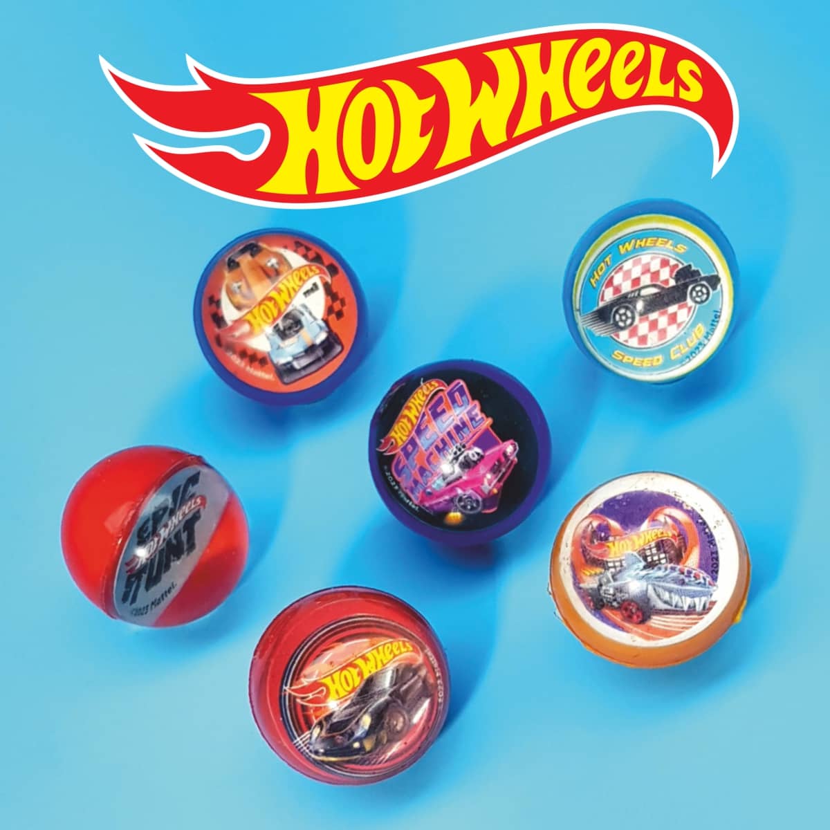 Flummis Hot Wheels coole Springbälle im Hot-Wheels-Design