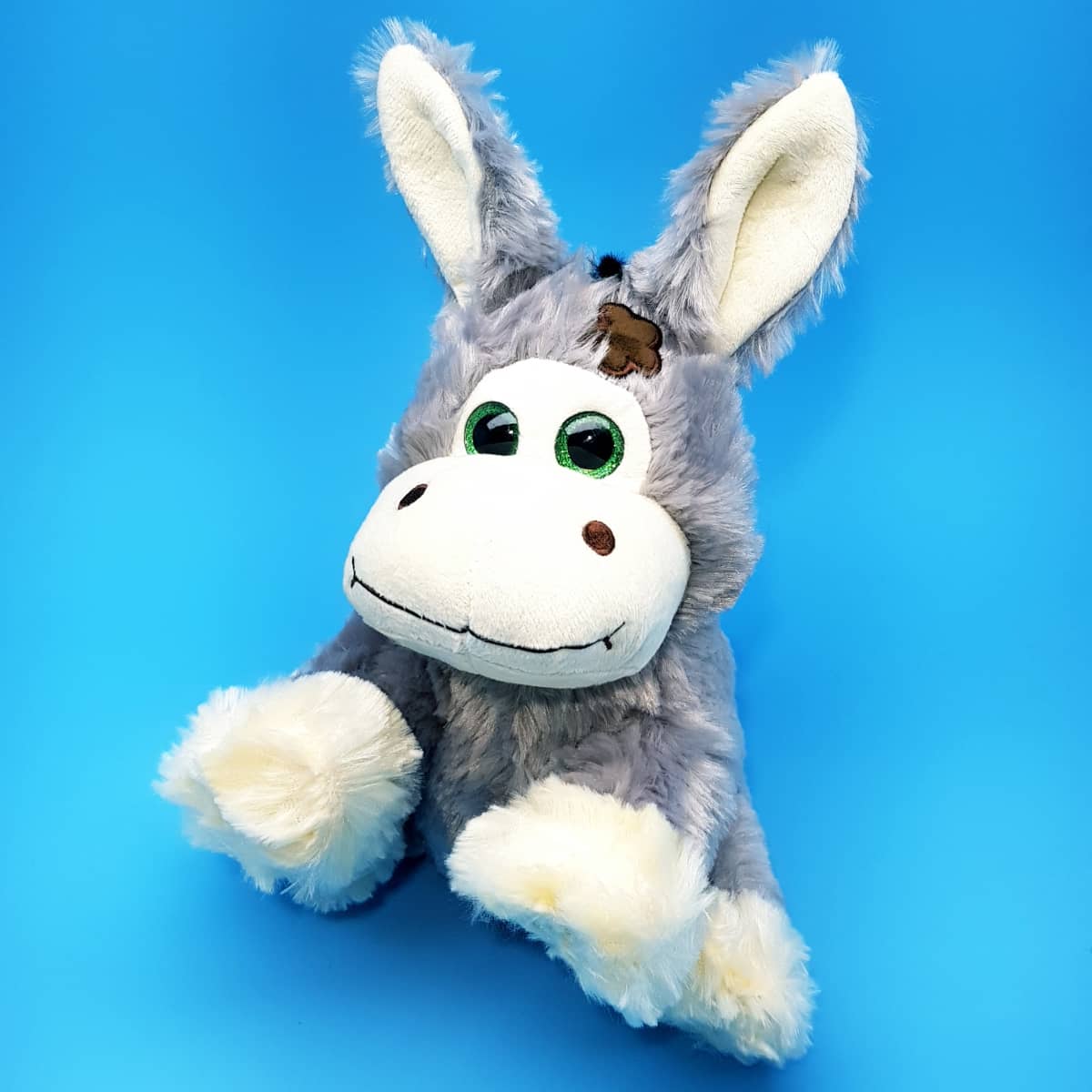flauschiger Stoff-Esel für Kinder