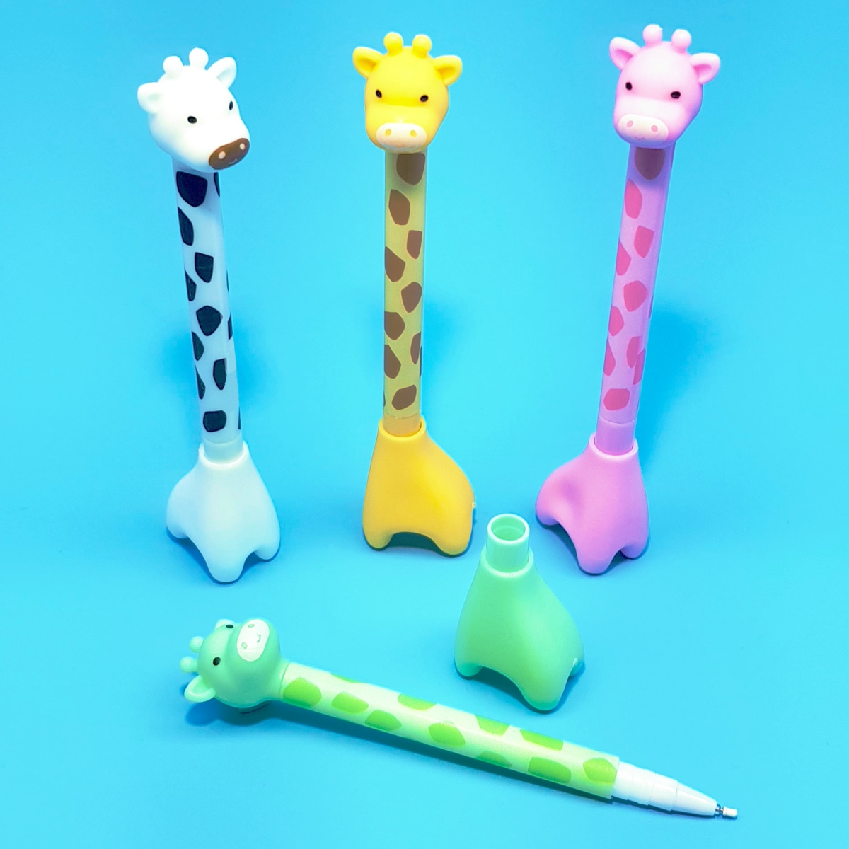 Giraffen Kugelschreiber stehend – kreative Schreibware für Kinder