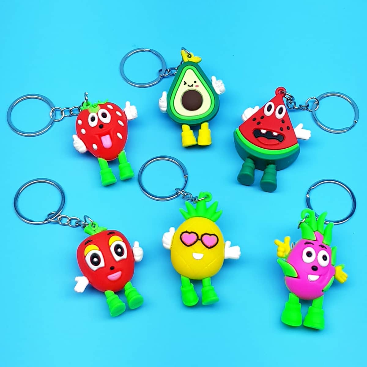 Praktischer Alltagshelfer mit Erdbeeren Avocados Wassermelonen Apfel Ananas Drachenfrucht