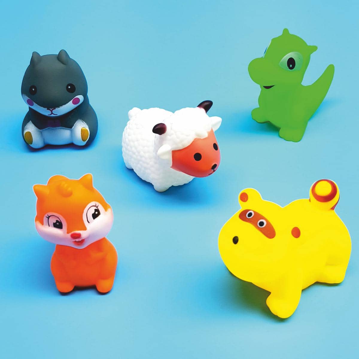 Badefreunde Badetiere Badewannenspielzeug Knautschtiere Wasserspritzer