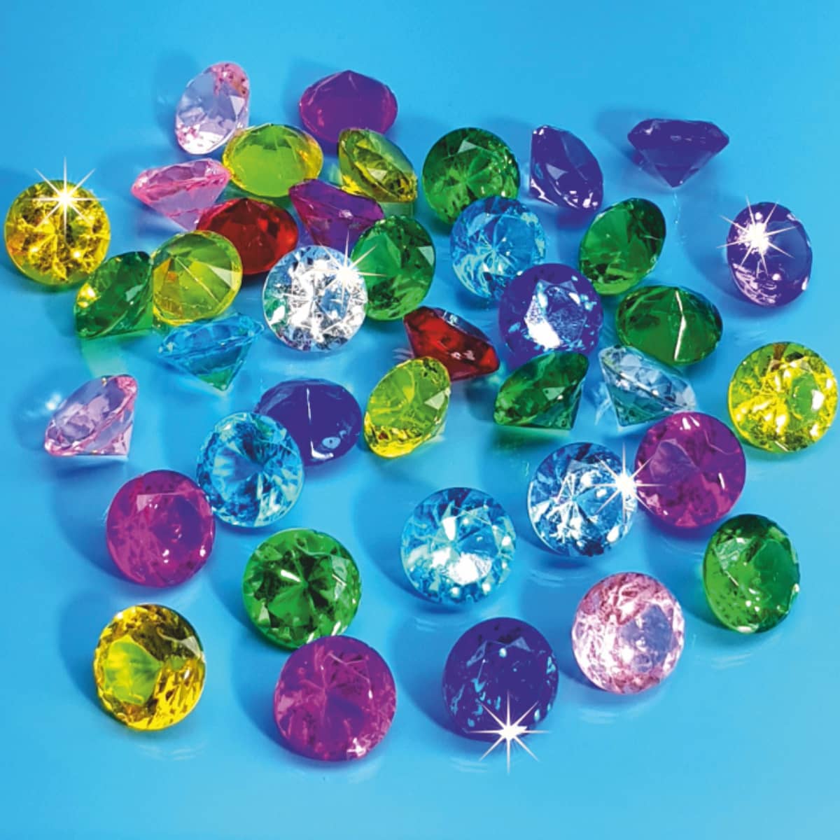 Funkelnde Glitzersteine für Kinder und Deko