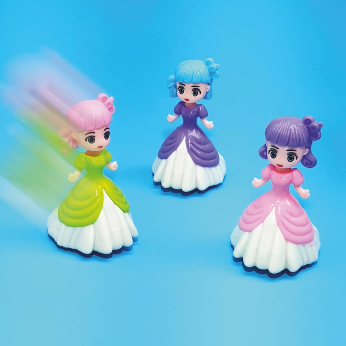Prinzessinnen-Figuren mit Rückzug Spielfiguren mit Rückzieh- und Fahrfunktion