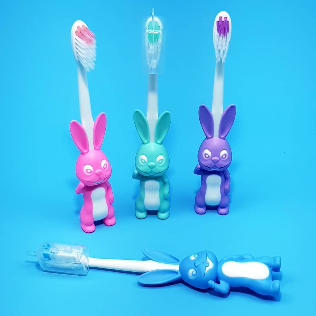 Kinder-Zahnbürsten Hase Lustige Zahnbürsten für Kinder mit Tiermotiv