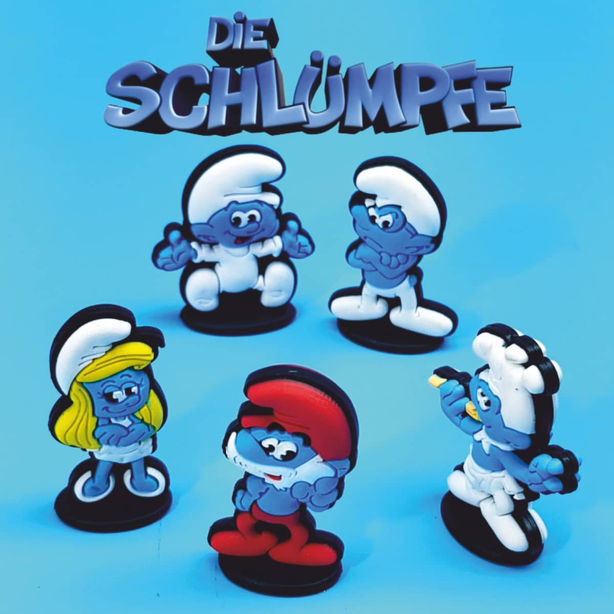 Schlümpfe 2D Sammelfiguren Die Schlümpfe original Figuren zum Spielen