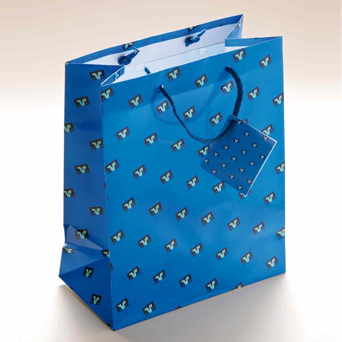 Geschenktuete-im-VR-Bank-Design Volksbanken