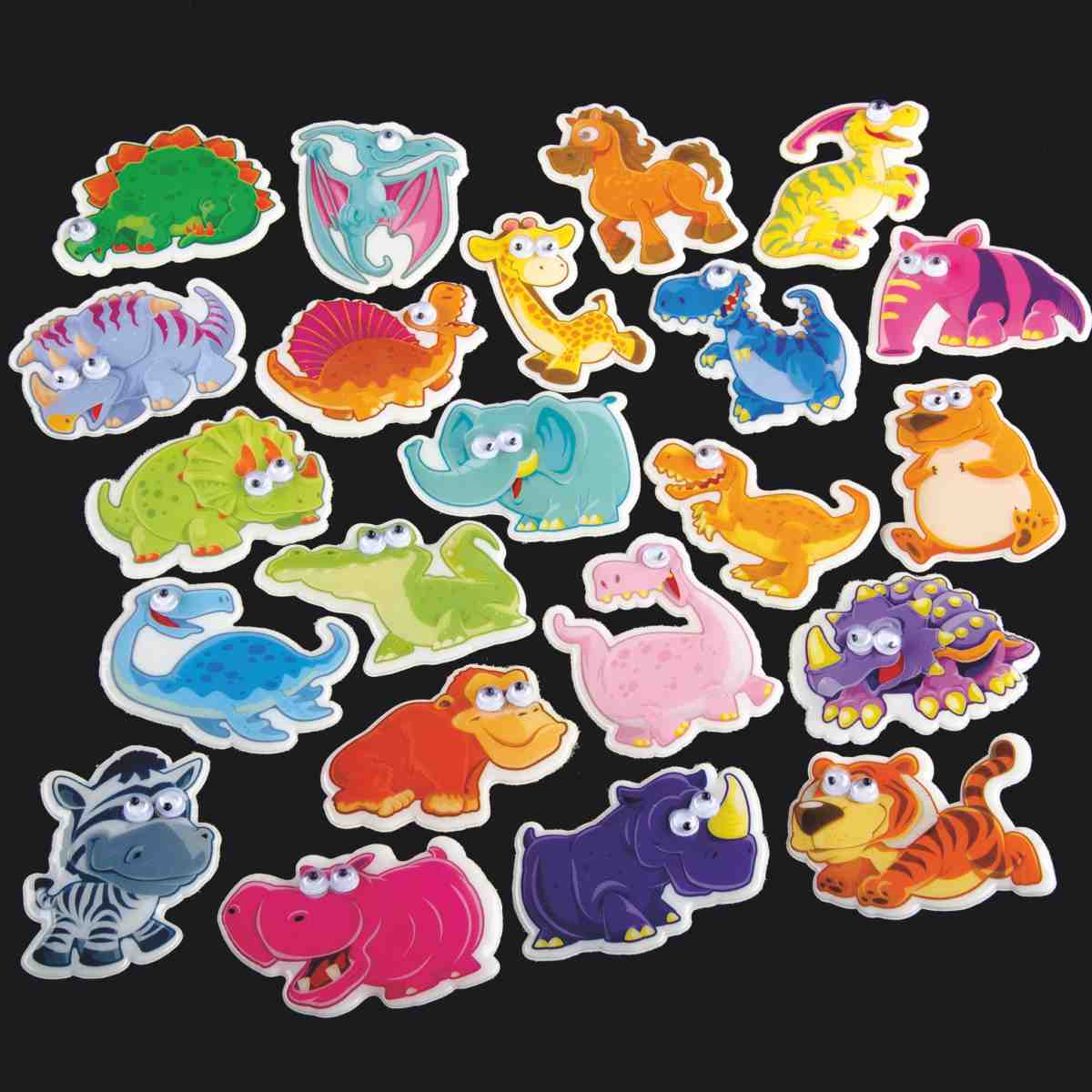 Tier-Sticker-mit-Wackelaugen Aufkleber