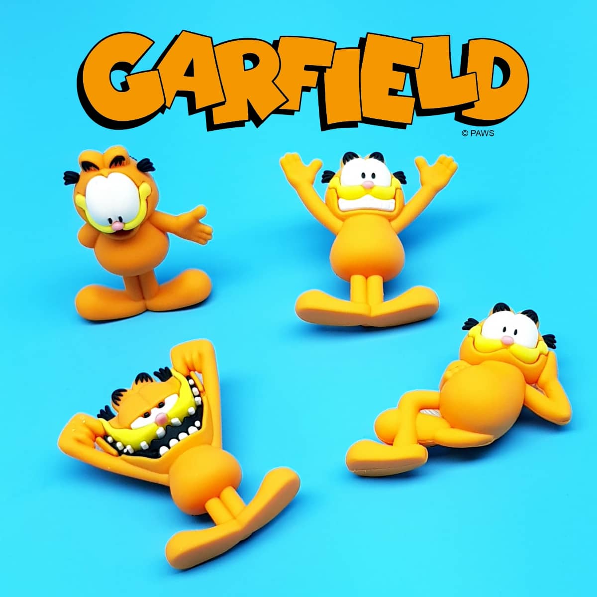 Garfield Sammelfiguren Lizenzspielwaren mit weltberühmten Kater Garfield Klassiker