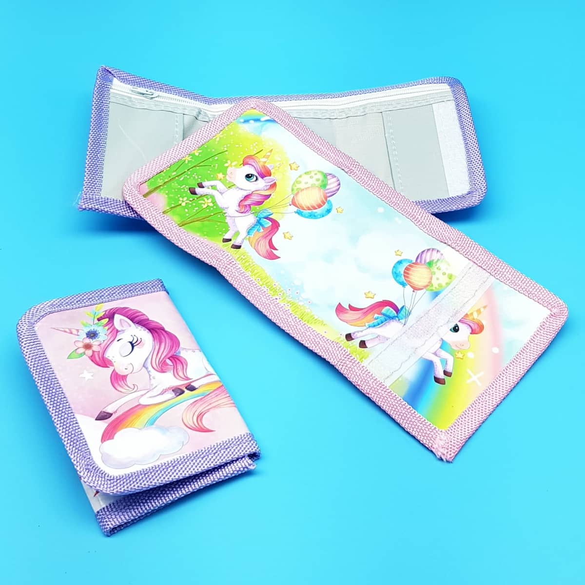 Kinder-Geldbeutel mit Einhorn-Motiven