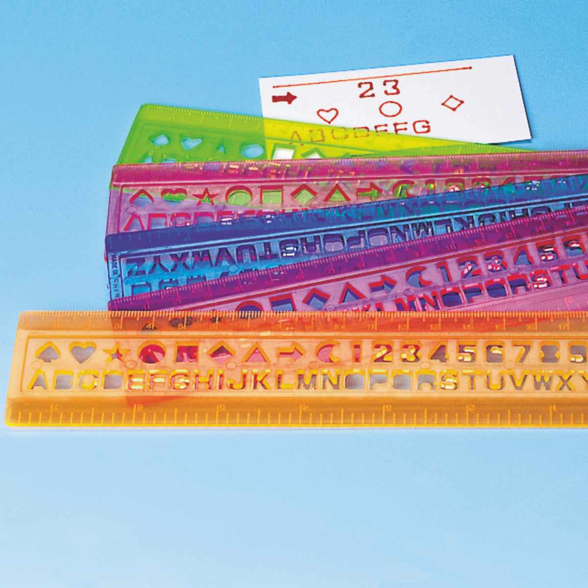 Neon-Schablonen-Lineale Schreibwaren