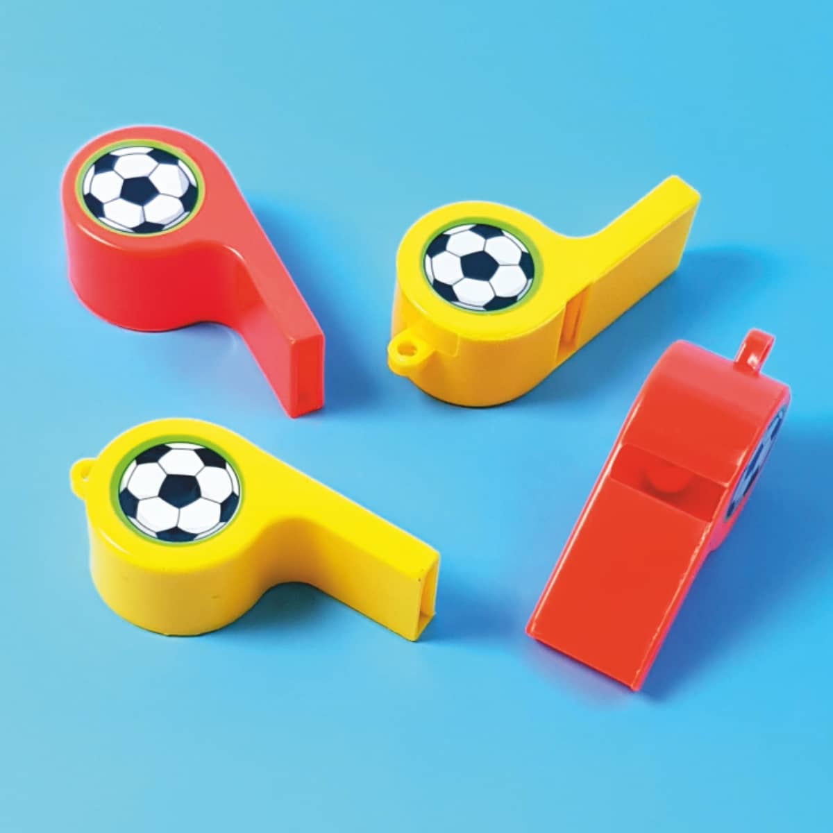 Triller-Pfeifen Fußball Schiedsrichterpfeifen mit Fußball-Motiven