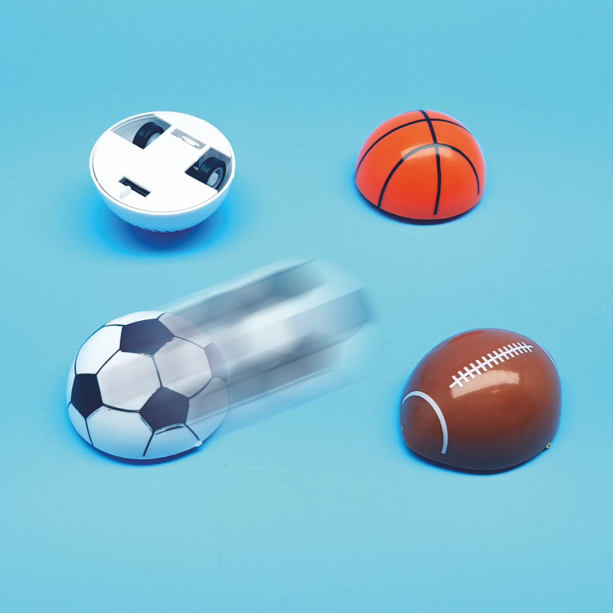 Sportbälle mit Rückzug Fußball, Basketball, Baseball, Football