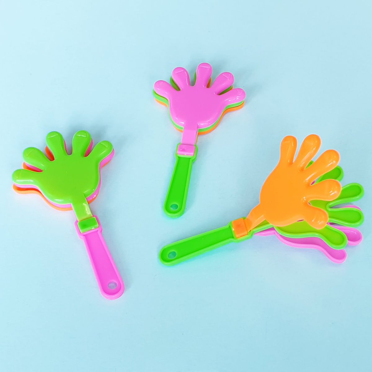 Bunte Klatschhände Klatscher in Neon-Farben