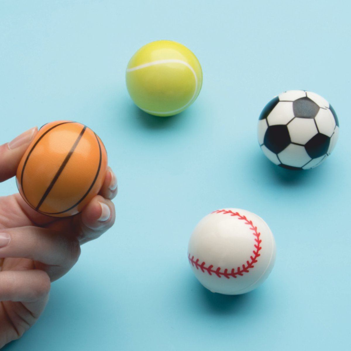 Fußball und Basketball