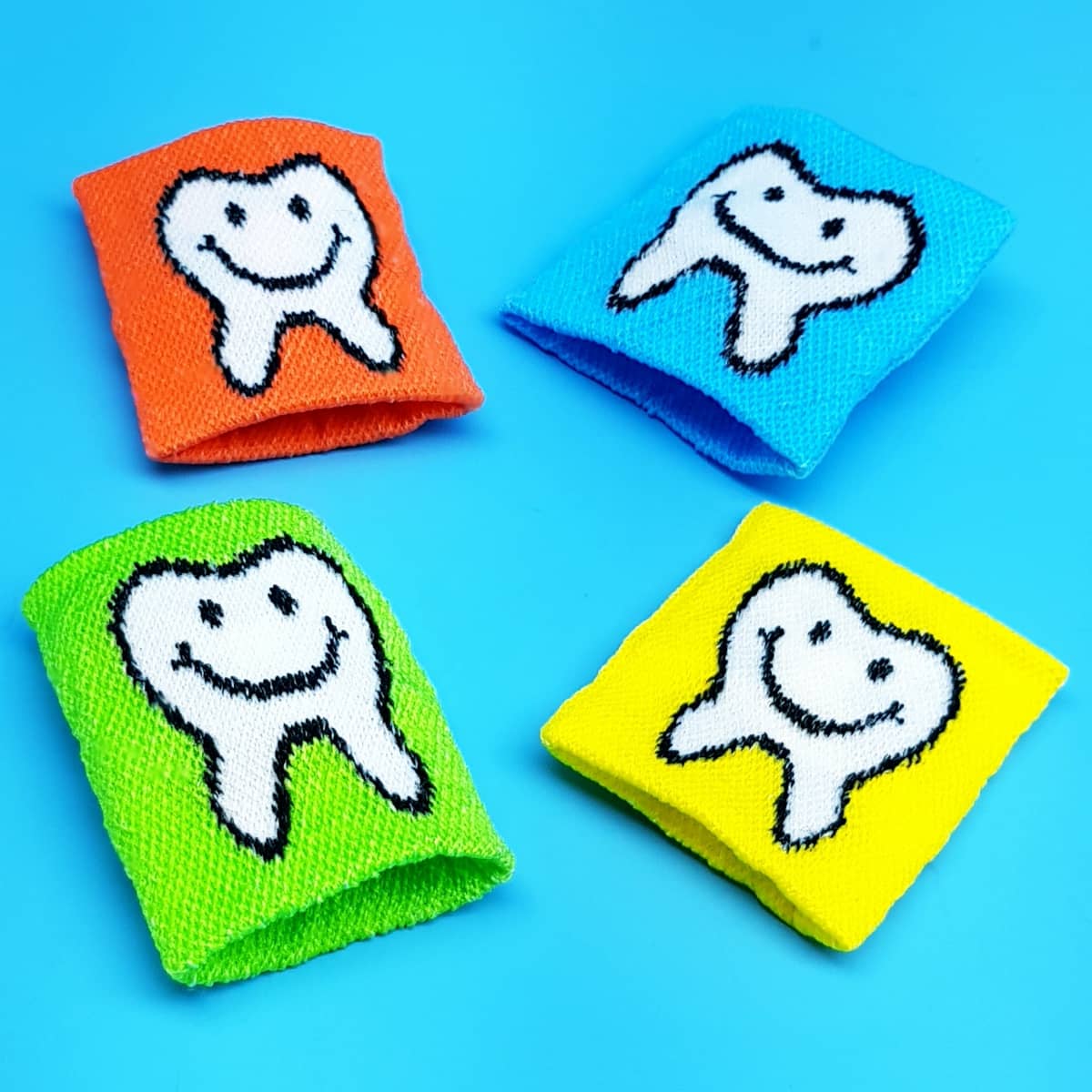 Schweißband Zahn Motiv