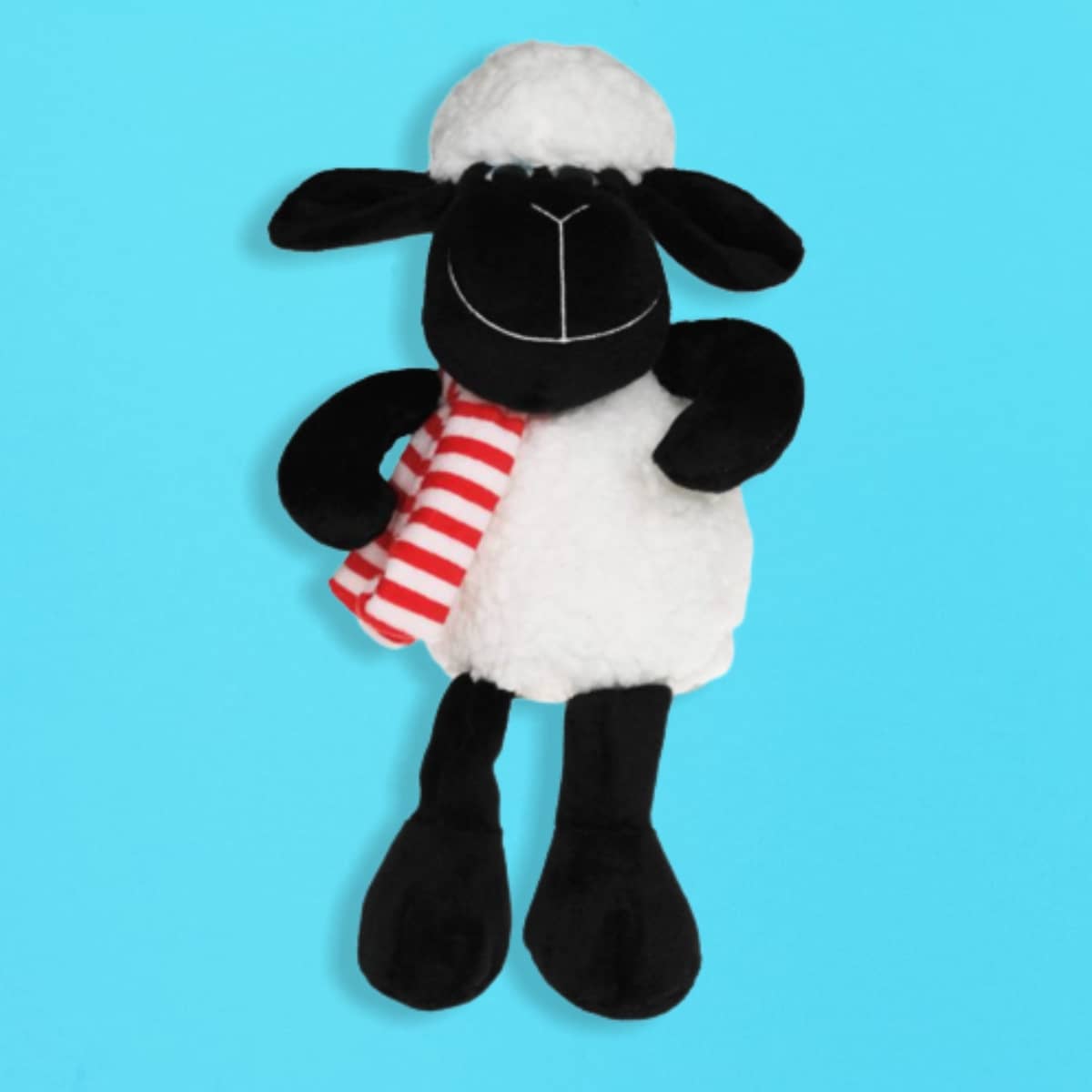 Plüsch-Schäfchen schwarz Schaf-Kuscheltier für Babys und Kleinkinder