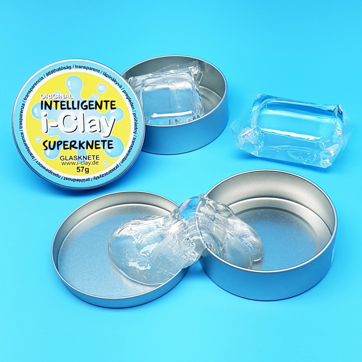 transparente intelligente Glas-Knete