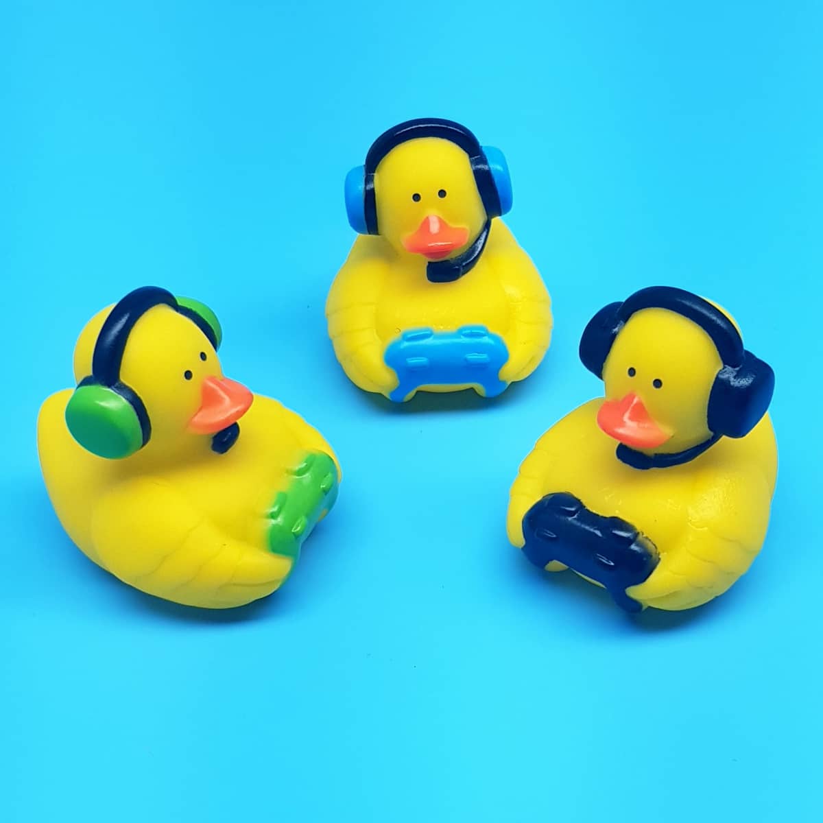 Badeenten Gamer Badewannenspielzeug mit Motiven im Spielekonsolen-Look