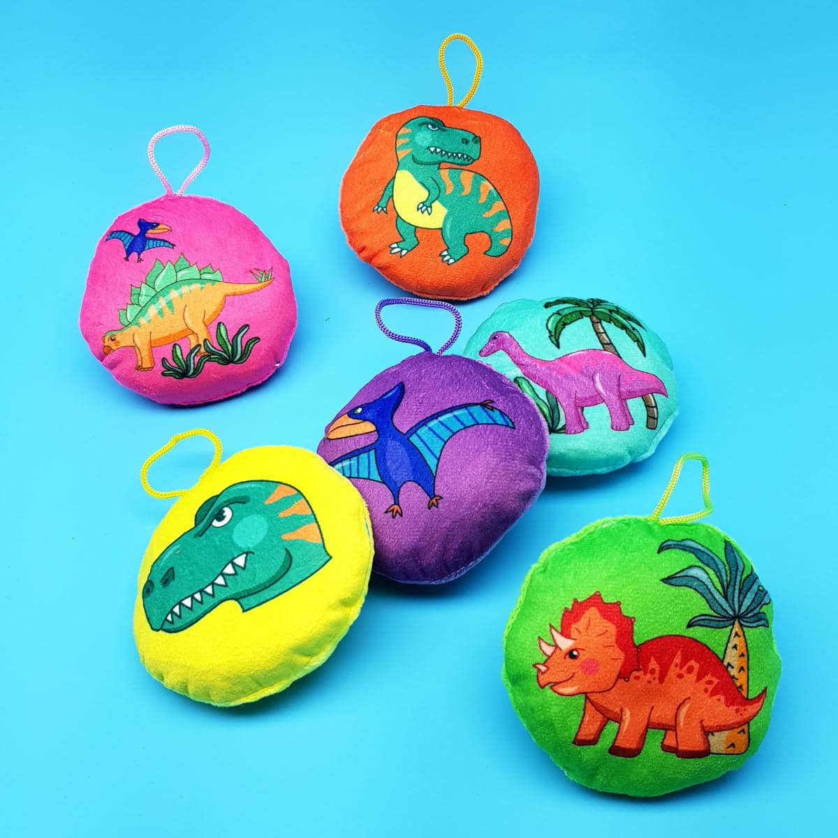 Plüsch-Kissen Dinosaurier Kuschel-Kisschen mit Urzeitmotiven