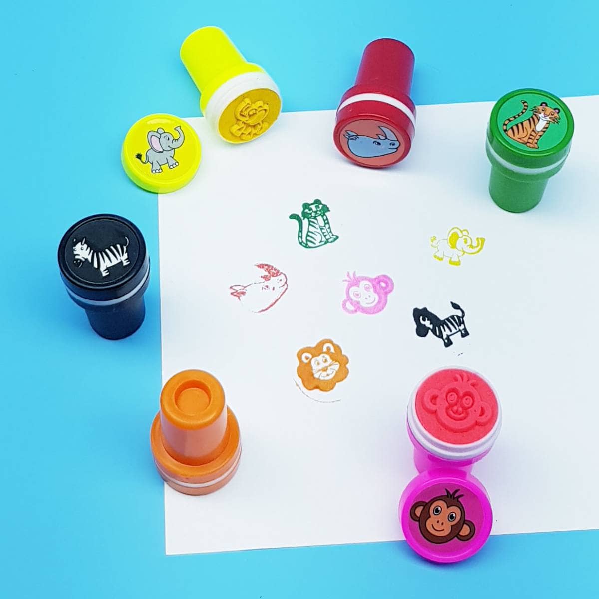 Stempel Wilde Tiere 2 Schreibwaren mit Safari-Motiven