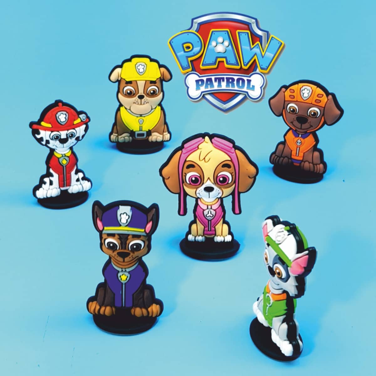 Paw Patrol 2D-Figuren Sammelfiguren eingekapselt in Überraschungsei
