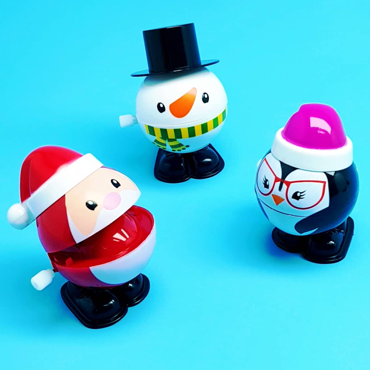 Aufziehfiguren Weihnachten bunt