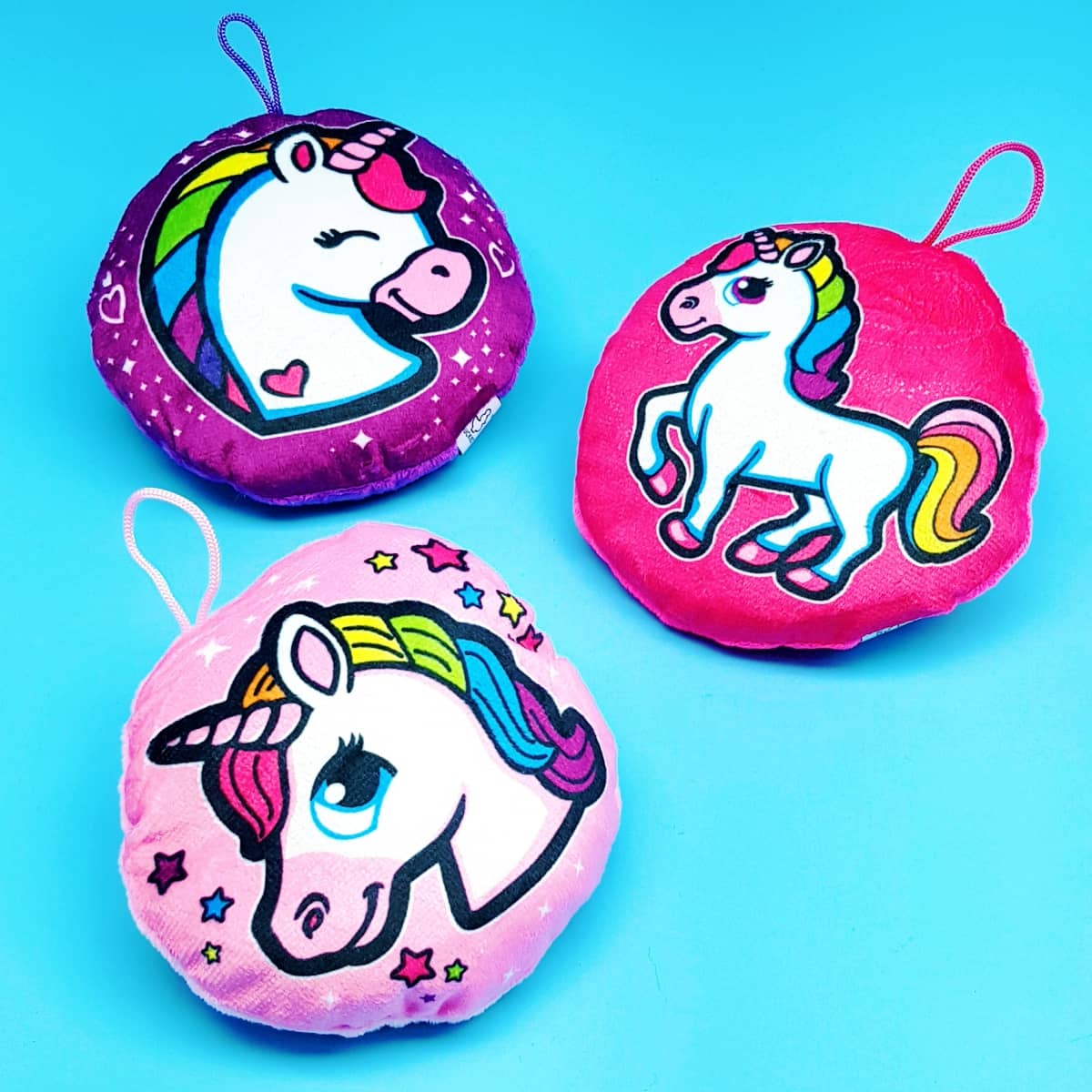 Kissen Plüsch klein Einhorn-Design