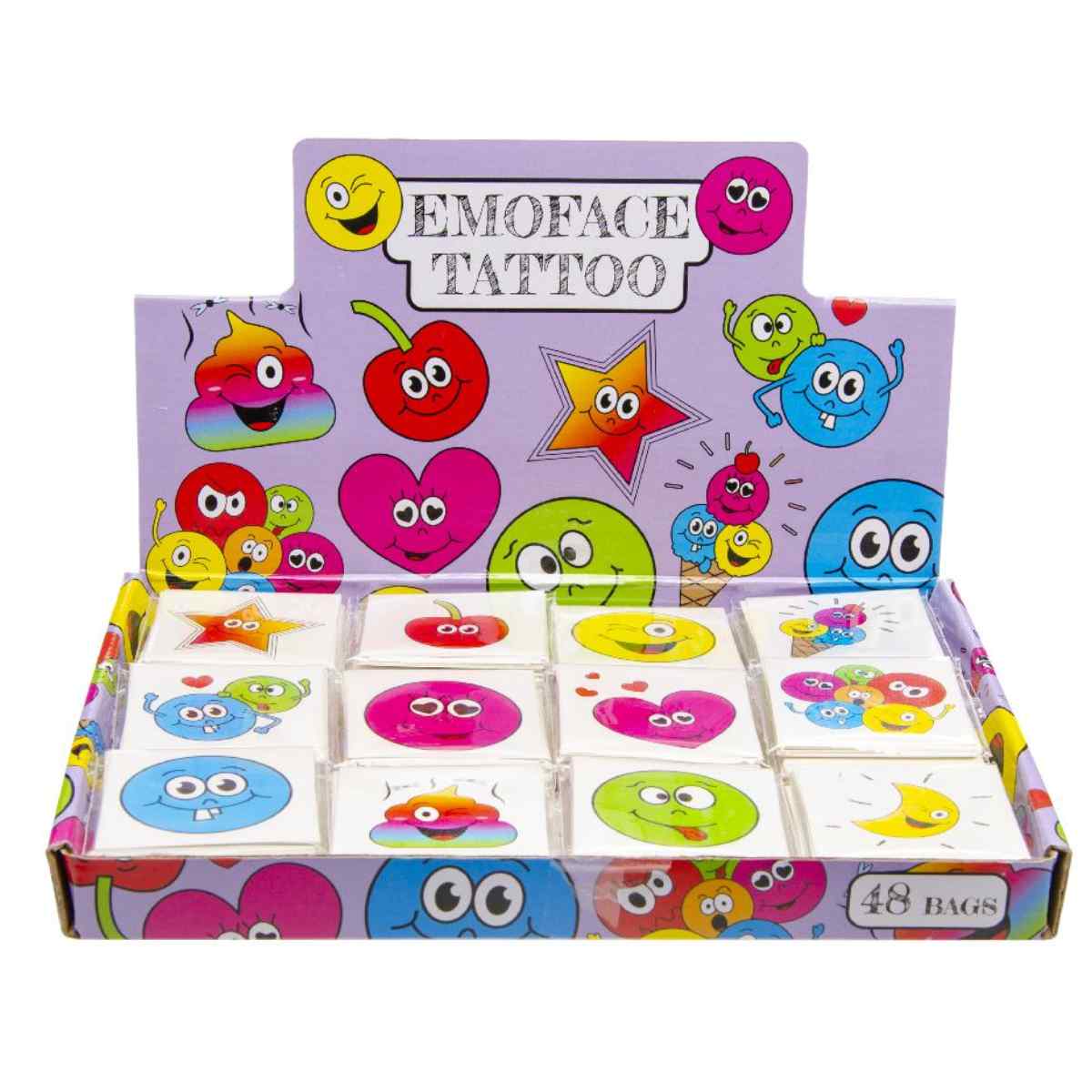 Tattoos Smile, 12er Set Körperschmuck für Kids