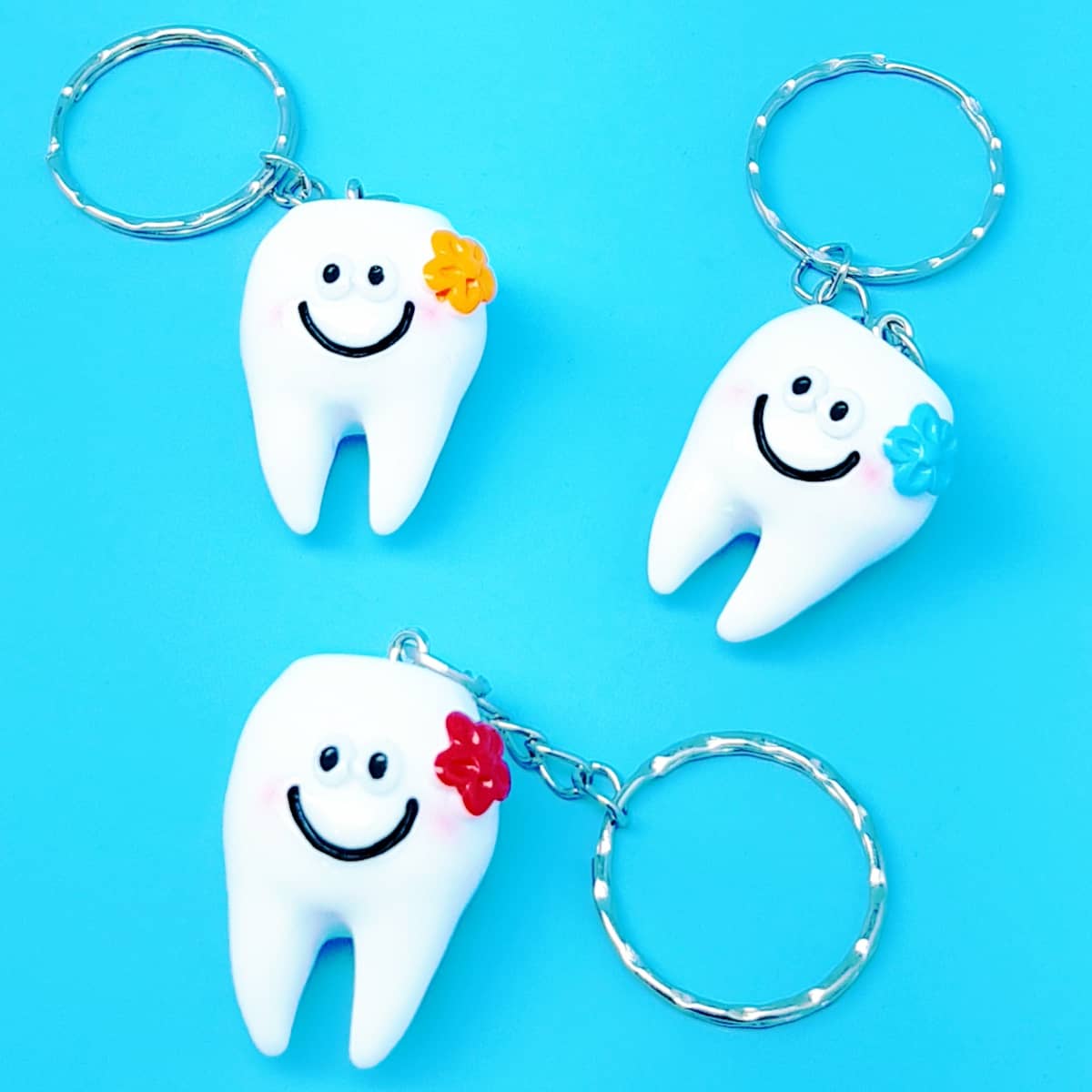 Zahn Schlüsselanhänger süß