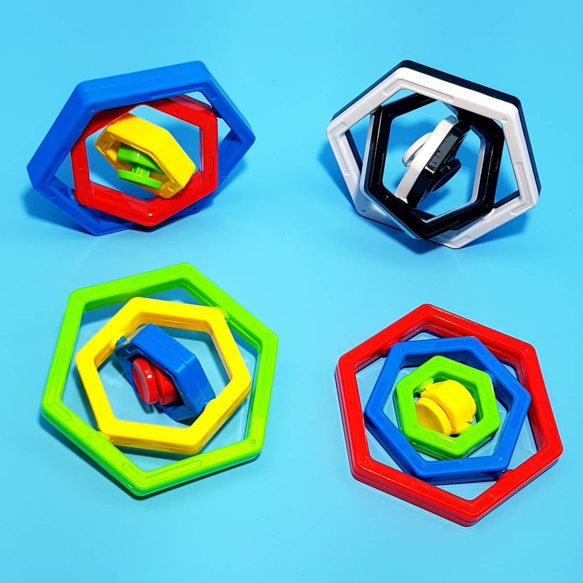 Geometrie-Spinner Hexagon-Geschicklichkeitsspiele mit Drehfunktionen