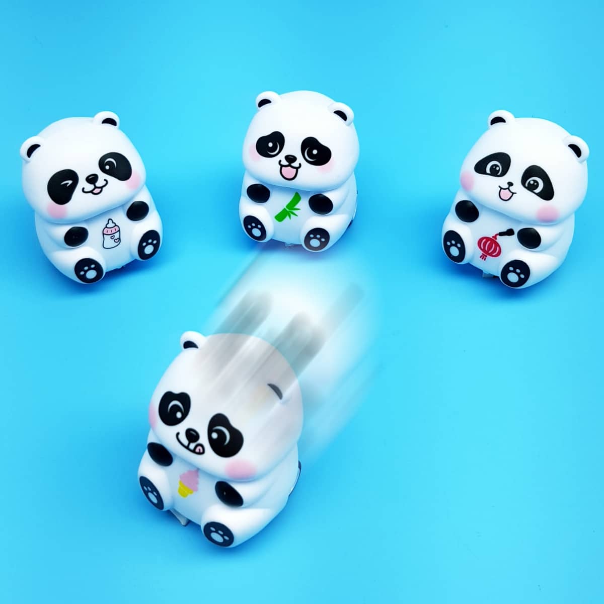 Panda-Figuren mit Rückzug als Kinder-Zugabeartikel