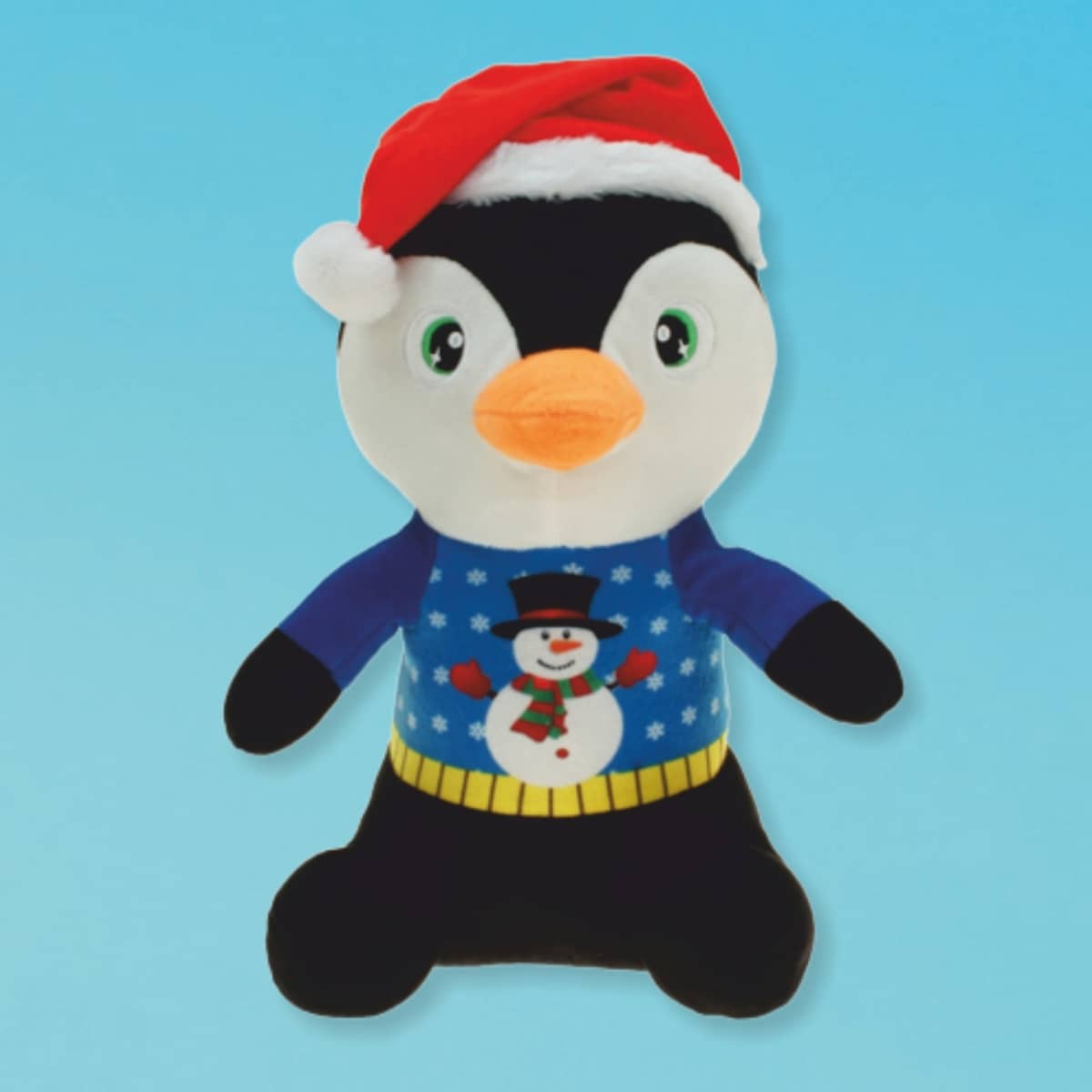Plüsch-Pinguin Peter Kuscheltier für die Weihnachtszeit
