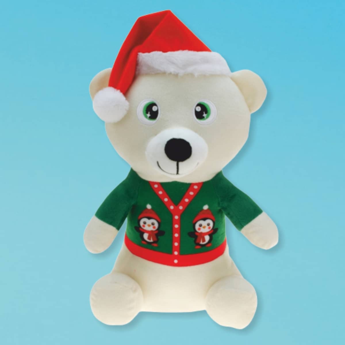 Plüsch-Teddy Tobi Kuscheltier für die Weihnachtszeit