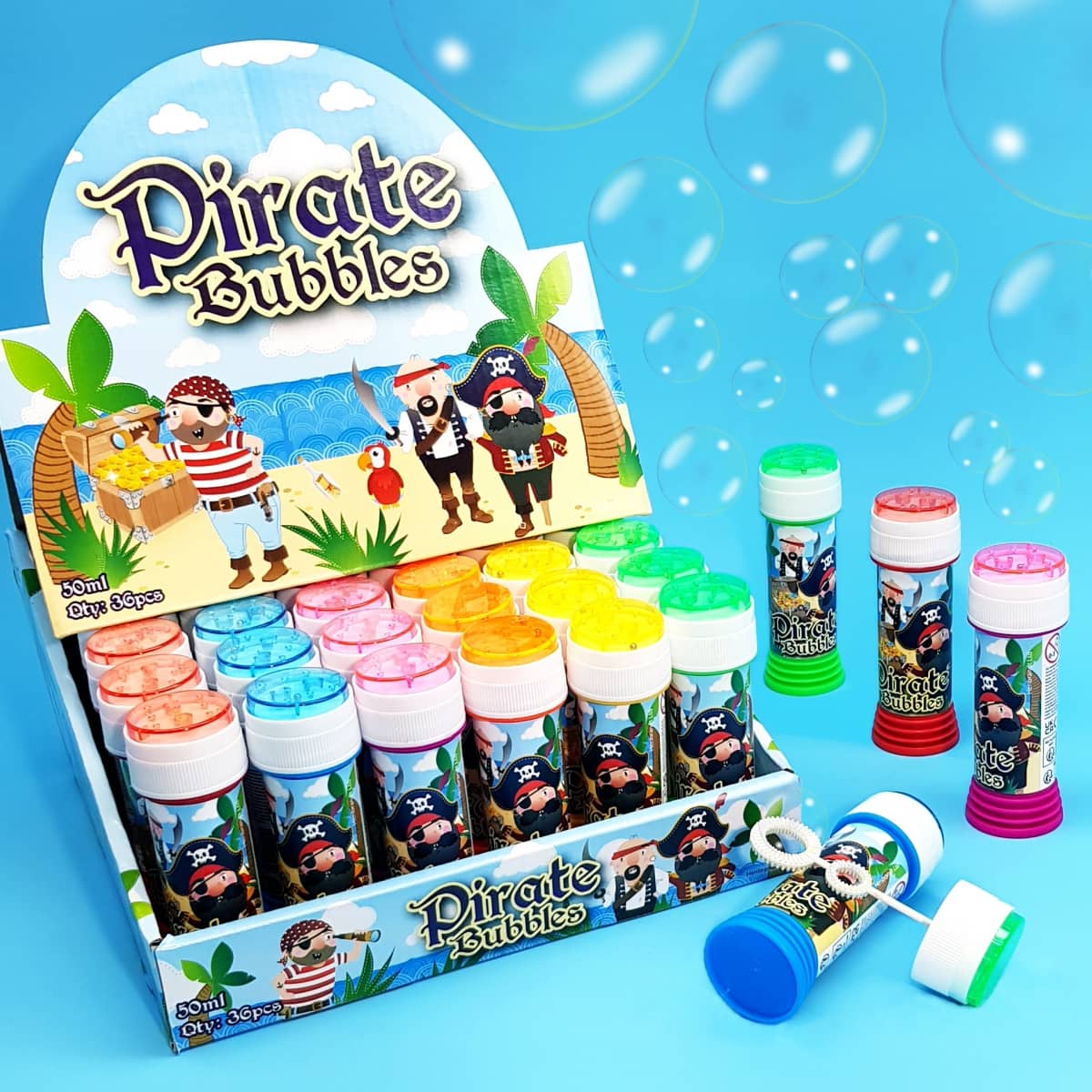 Pirat Seifenblasen mit Geduldspiel als Zugabeartikel