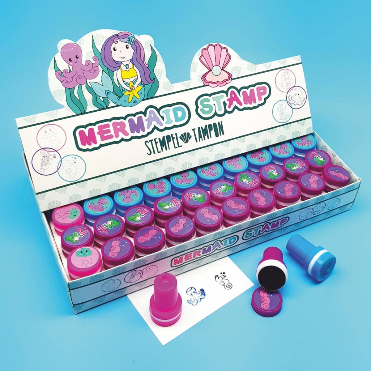 Stempel Meerjungfrauen Schreibwaren Deko Mermaids Stamps Meereswelt