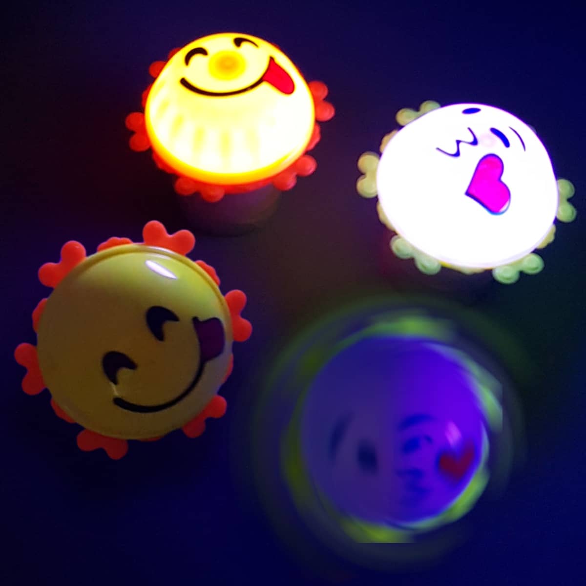 Smiley-Kreisel Leuchtend im Dunkeln