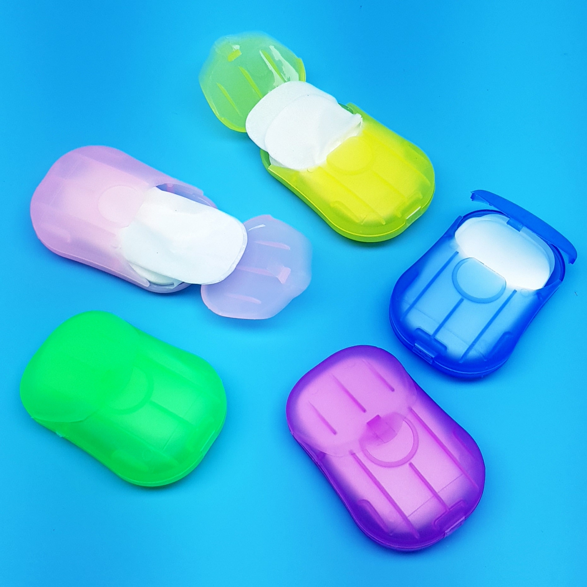 kleine Seifenblätter für unterwegs