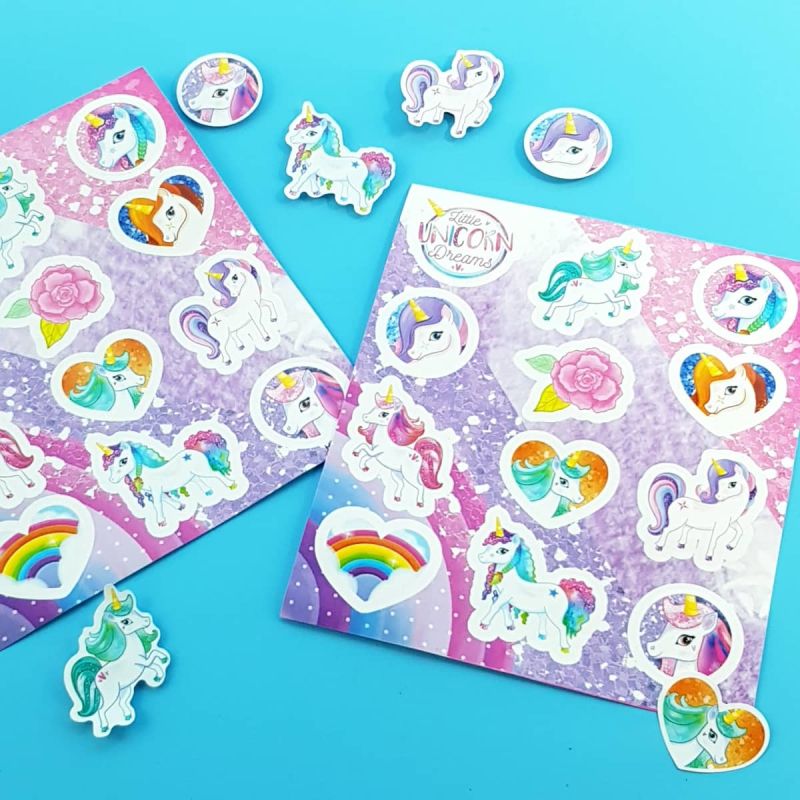 Sticker-Karten Einhorn, im Display | online bei golf toys